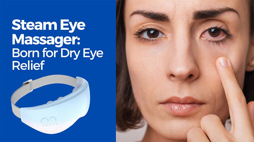 steam eye massager born for dry eye relief